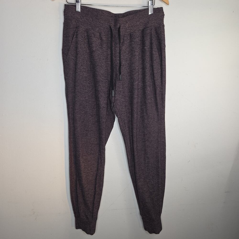 Lululemon Jogger Pants Womens 10 Ready To Rulu Heathered Plum Brown Drawstring